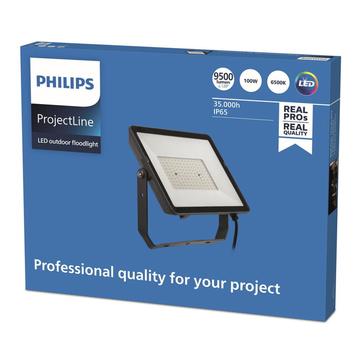 Philips Proyector 100W 9500lm 6500K IP65 Philips Proyector 100W 9500lm 6500K IP65
