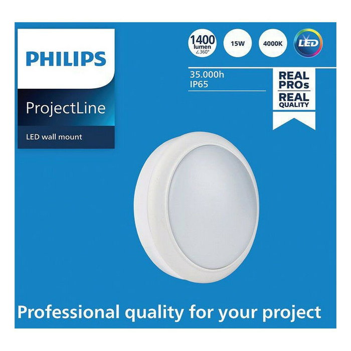 Philips Aplique de pared Mount Redondo 15W 1400lm 4000K