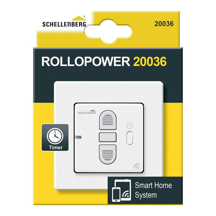 Schellenberg Reloj Temporizador Inalámbrico para Persianas 20036 Control Remoto e Interruptor Programable