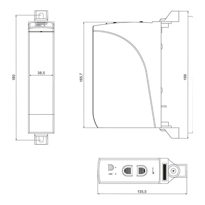 Schellenberg Recogedor Eléctrico Rollo Power 35 22637, Enrollador de Correa Manual para Persianas