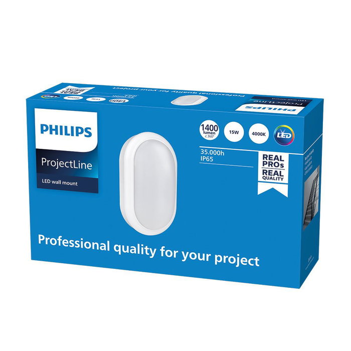 Philips Aplique de Pared Mount Ovalado 15W 1400 Lm 4000K IP65 911401861684