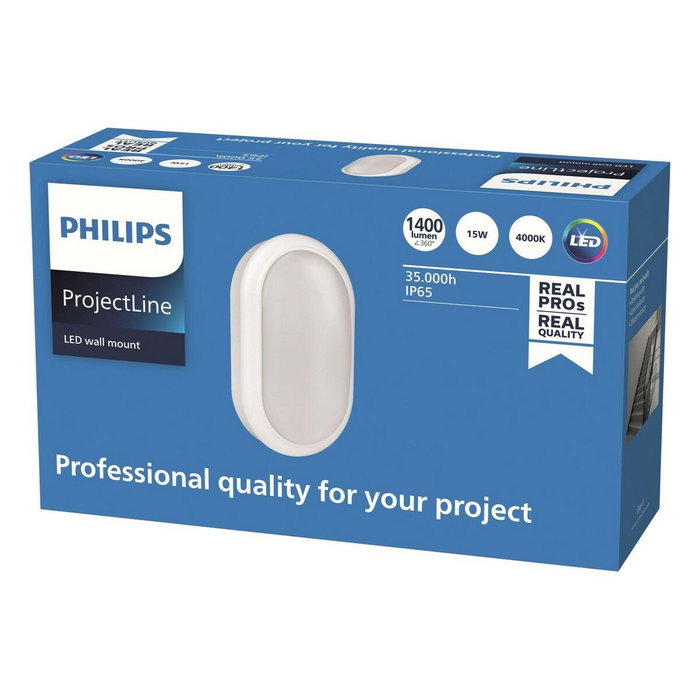 Philips Aplique de pared Mount ovalado 15W 1400lm 4000K Philips Aplique de pared Mount ovalado 15W 1400lm 4000K