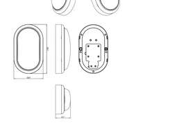 Philips Aplique de pared mount ovalado 15W 1400lm 4000K