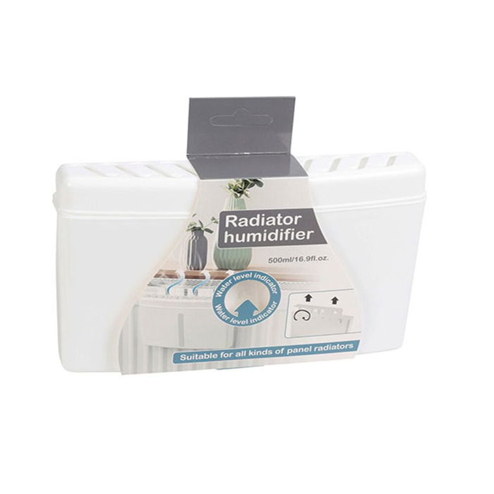 Humidificador con gancho metálico blanco 13 x 4 x 21,7 cm