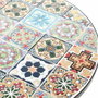 Mesa metálica/mosaico plegable Praga color negro para exterior ø60 x 76 cm
