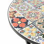 Mesa metálica/mosaico plegable Praga color negro para exterior ø60 x 76 cm