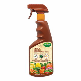Agreen Triple acción eco Insecticida, fungicida y acaricida con pistola pulverizadora 750 ml