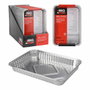 Set de 4 bandejas desechables 32 x 23 x 4 cm