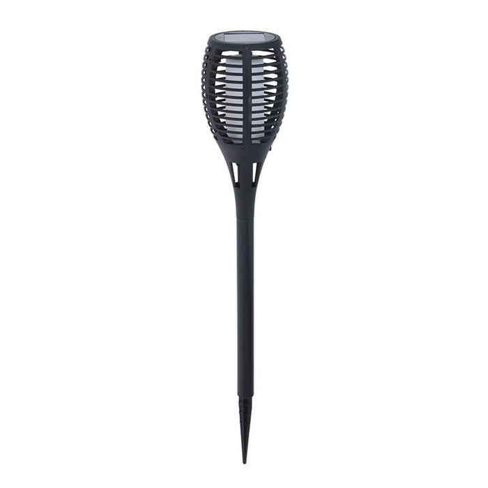 Antorcha solar efecto llama LED ø10x58cm Negro Antorcha solar efecto llama LED ø10x58cm Negro