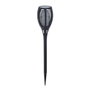 Antorcha solar efecto llama LED ø10x58cm Negro