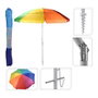 Sombrilla de playa articulada multicolor ø220cm