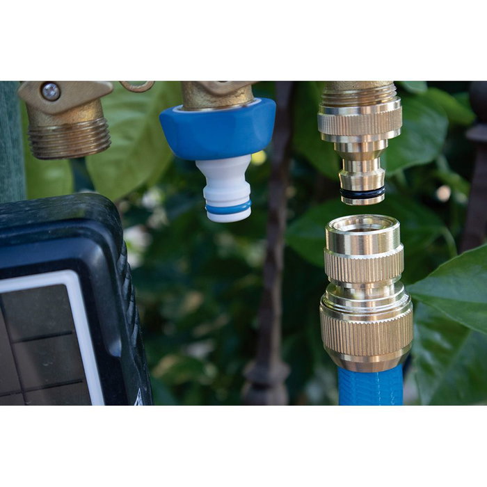 Aqua Control Conector Rápido Manguera Latón 3/4 Pulg 19mm Enlace Rápido Aqua Control Conector Rápido Manguera Latón 3/4 Pulg 19mm Enlace Rápido