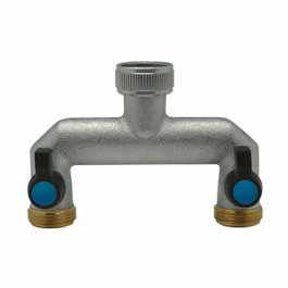 Aqua Control Distribuidor de 2 vías con válvulas para grifo de rosca