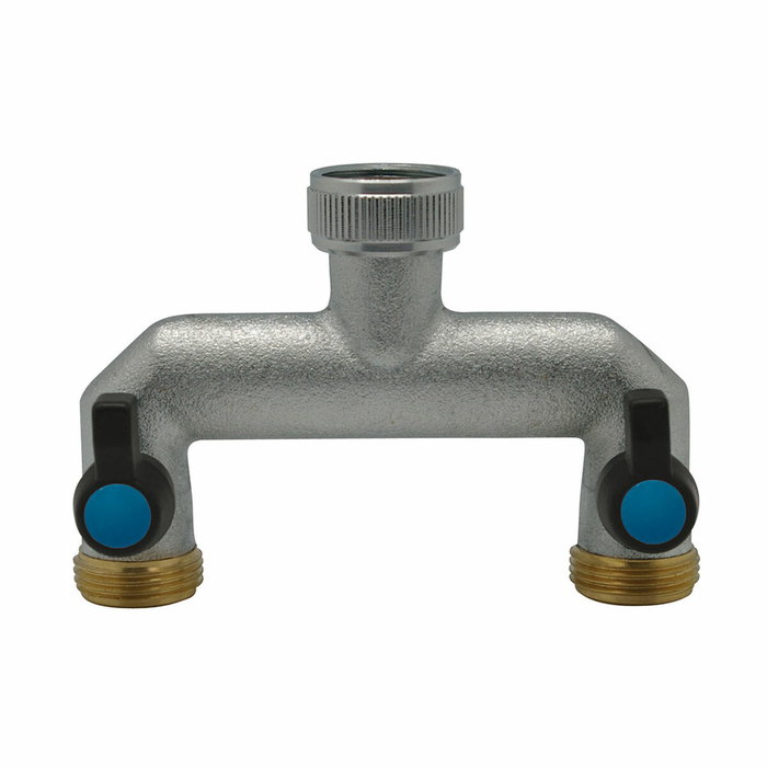 Aqua Control Distribuidor de 2 vías con válvulas para grifo de rosca Aqua Control Distribuidor de 2 vías con válvulas para grifo de rosca