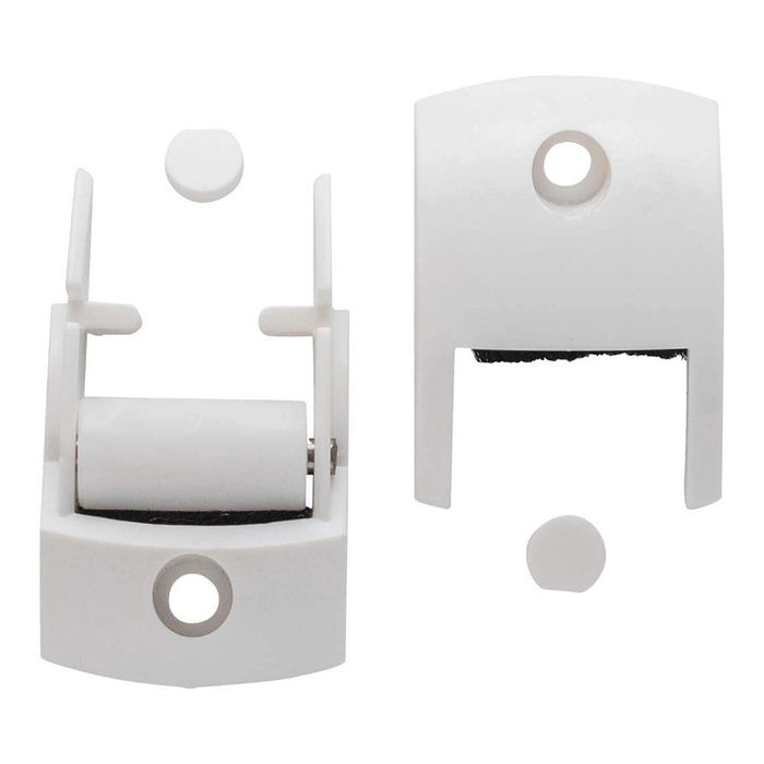 Schellenberg 15651 Guía Cinta Duo Maxi Rodillos y Burlete para Persianas, Blanco, Ancho 23mm