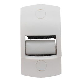 Schellenberg 15651 Guía Cinta Duo Maxi Rodillos y Burlete para Persianas, Blanco, Ancho 23mm