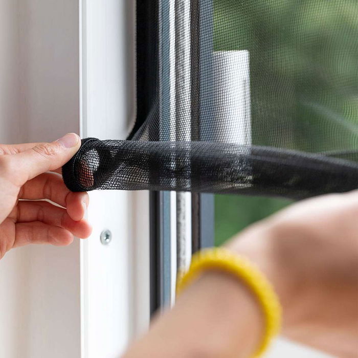 Schellenberg 70474 Mosquitera Easy Open, Antracita, 130 x 150 cm