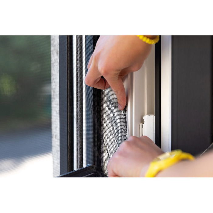 Schellenberg 70474 Mosquitera Easy Open, Antracita, 130 x 150 cm