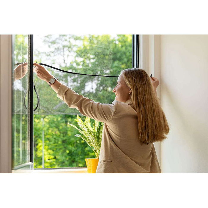 Schellenberg 70474 Mosquitera Easy Open, Antracita, 130 x 150 cm