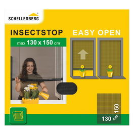 Schellenberg 70474 Mosquitera Easy Open, Antracita, 130 x 150 cm