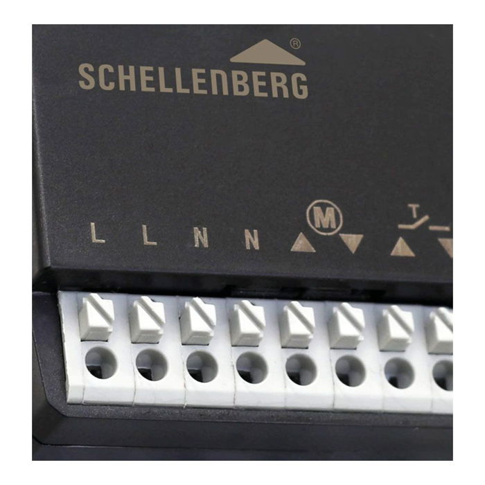 Schellenberg Receptor Inalámbrico 20018 para Motor de Persiana y Toldo con Control Inalámbrico, Frecuencia 868MHz