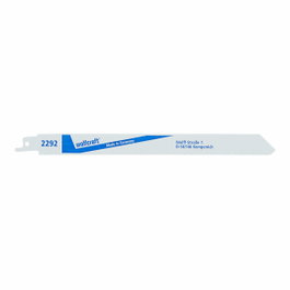 Wolfcraft Hojas de sierra de sable BIM para metal, fino, 230 mm, pack 2 uds