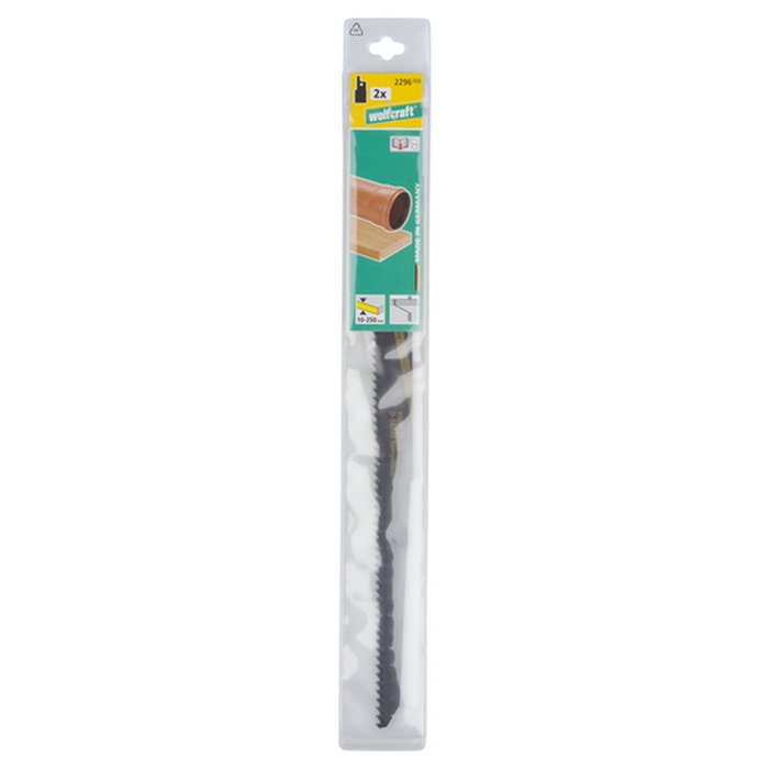 Wolfcraft Hojas de sierra de sable CV, 300 mm, pack 2 uds