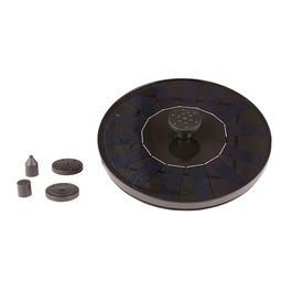 Lumineo 893017 Fuente de Agua Solar para Jardín, Exterior, con Efecto de Movimiento y Bomba 180 l/h, Plástico, Ø16 x 3.5 cm