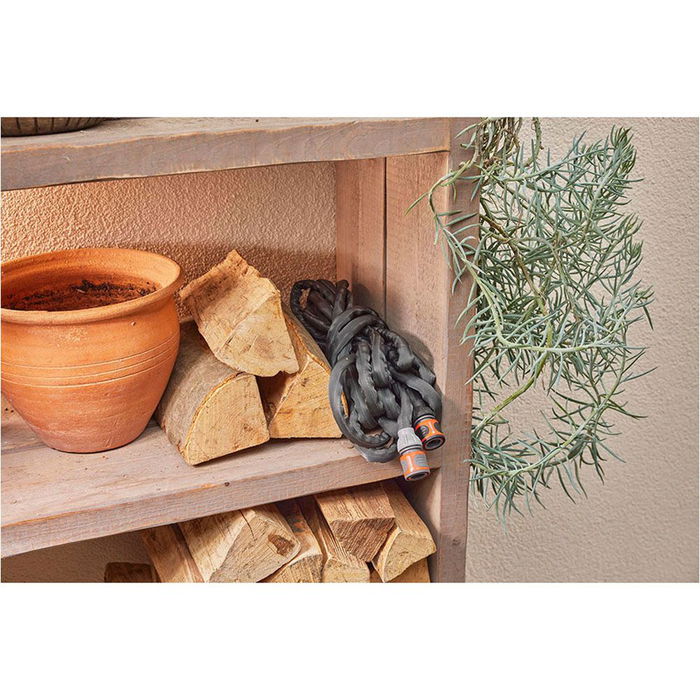 Gardena Manguera Liano life ø13 mm, ½ pulg, 10 m, Manguera Textil para Jardines Pequeños y Balcones, Resistente a Rayos UV