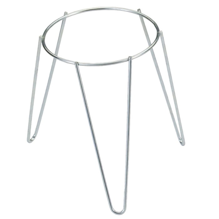 Sauvic Soporte para macetero de pie zincado de 22 cm