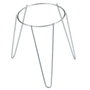 Sauvic Soporte para macetero de pie zincado de 22 cm