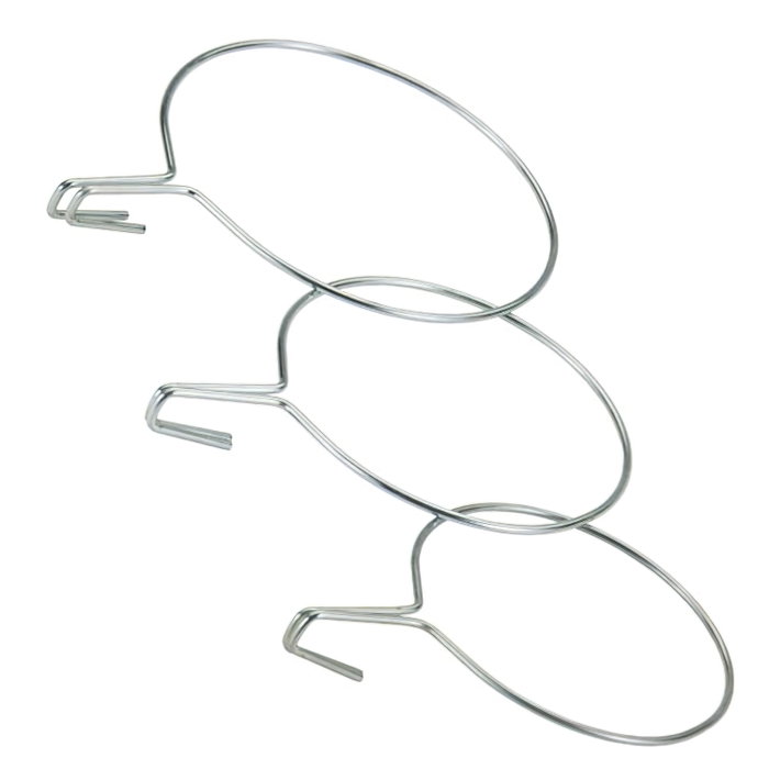 Sauvic Soporte para macetero de balcón ancho zincado 16 cm Sauvic Soporte para macetero de balcón ancho zincado 16 cm