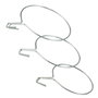 Sauvic Soporte para macetero de balcón ancho zincado 16 cm