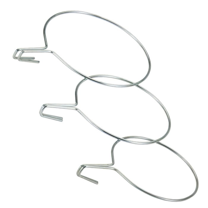 Sauvic Soporte para macetero de balcón ancho zincado de 18 cm Sauvic Soporte para macetero de balcón ancho zincado de 18 cm
