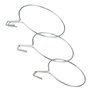 Sauvic Soporte para macetero de balcón ancho zincado de 20 cm