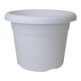 Plastiken Maceta de Inyección Ø20 cm Color Blanco, Polipropileno, 3 Litros