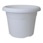 Plastiken Maceta de Inyección Ø40 cm, Blanco, Polipropileno, 21 Litros