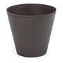 Plastiken Cono de Inyección Tes Color Bronce - Maceta de Polipropileno Ø 18 x 16 cm, 3 Litros