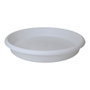 Plastiken Terra Plato de Inyección para Maceta, Ø 34 cm, Blanco, Polipropileno