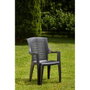Ipae Progarden Silla TaliA Tal050an Apilable Respaldo Alto Antracita 55x60x91 cm
