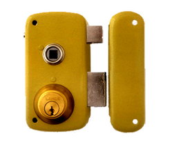 Lince Cerradura de sobreponer 95056bhe70i Bicapa-oro