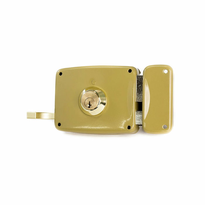Lince Cerradura de sobreponer 95125ahe08d, cilindro 5125a, entrada 80 mm, mano derecha, Bicapa-oro Lince Cerradura de sobreponer 95125ahe08d, cilindro 5125a, entrada 80 mm, mano derecha, Bicapa-oro