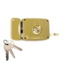 Lince Cerradura Sobreponer con Cilindro 95125AHE12I Entrada 120mm Mano Izquierda Bicapa Oro