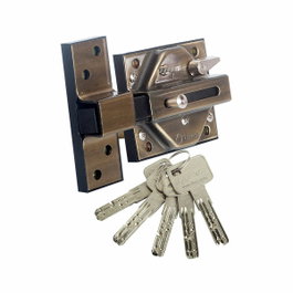 Lince Cerrojo de Alta Seguridad 7930r Acabado Bronce Inglés