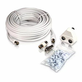 Philips Cable de antena TV coaxial tipo PAL Swv2209w/10 15m Blanco