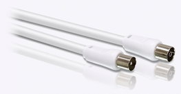 PHILIPS Cable coaxial de antena 1,5m Blanco Swv2516w/10