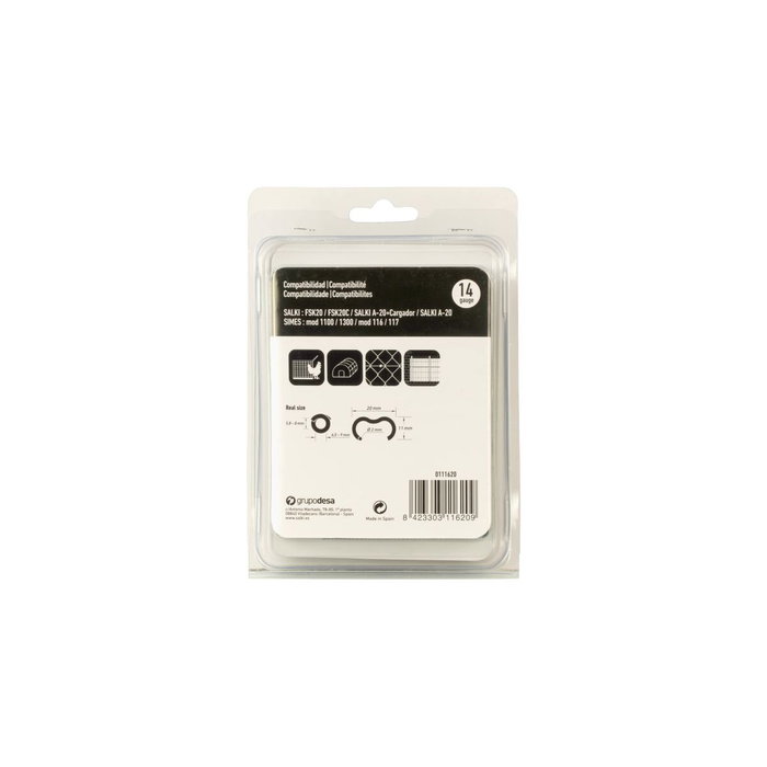 Salki Grapas omega 20 verdes, 1000 uds Salki Grapas omega 20 verdes, 1000 uds