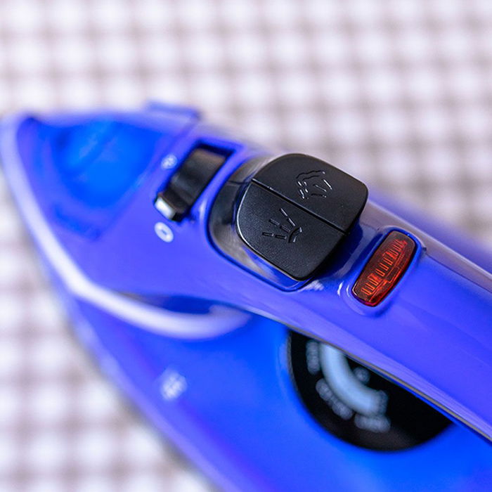 Edm Plancha de Vapor 2000W Antiadherente Azul 220-240V 15g/min