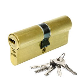 Cisa Cilindro Asix 1.0e300.12.0.0000.c5 Latonado 30x40mm con 5 Llaves de Seguridad y 6 Pitones