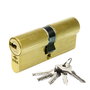 Cisa Cilindro Asix 30x40mm Latonado Leva Corta 1.0e300.12.0.00sz.c5 con 5 Llaves de Seguridad